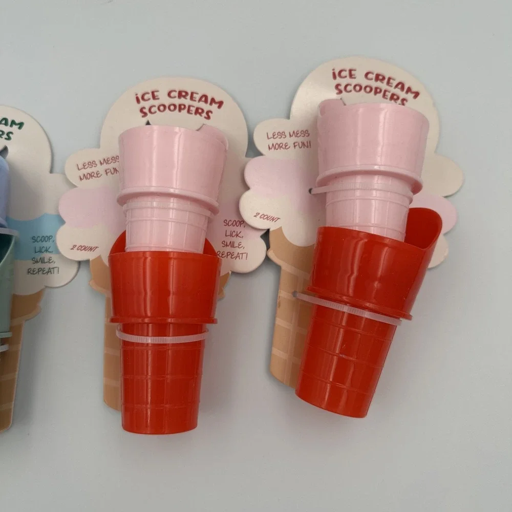 Ice Cream Scoopers Lot (4) 8 Count Reusable, Gift Basket, Stocking Stuffers